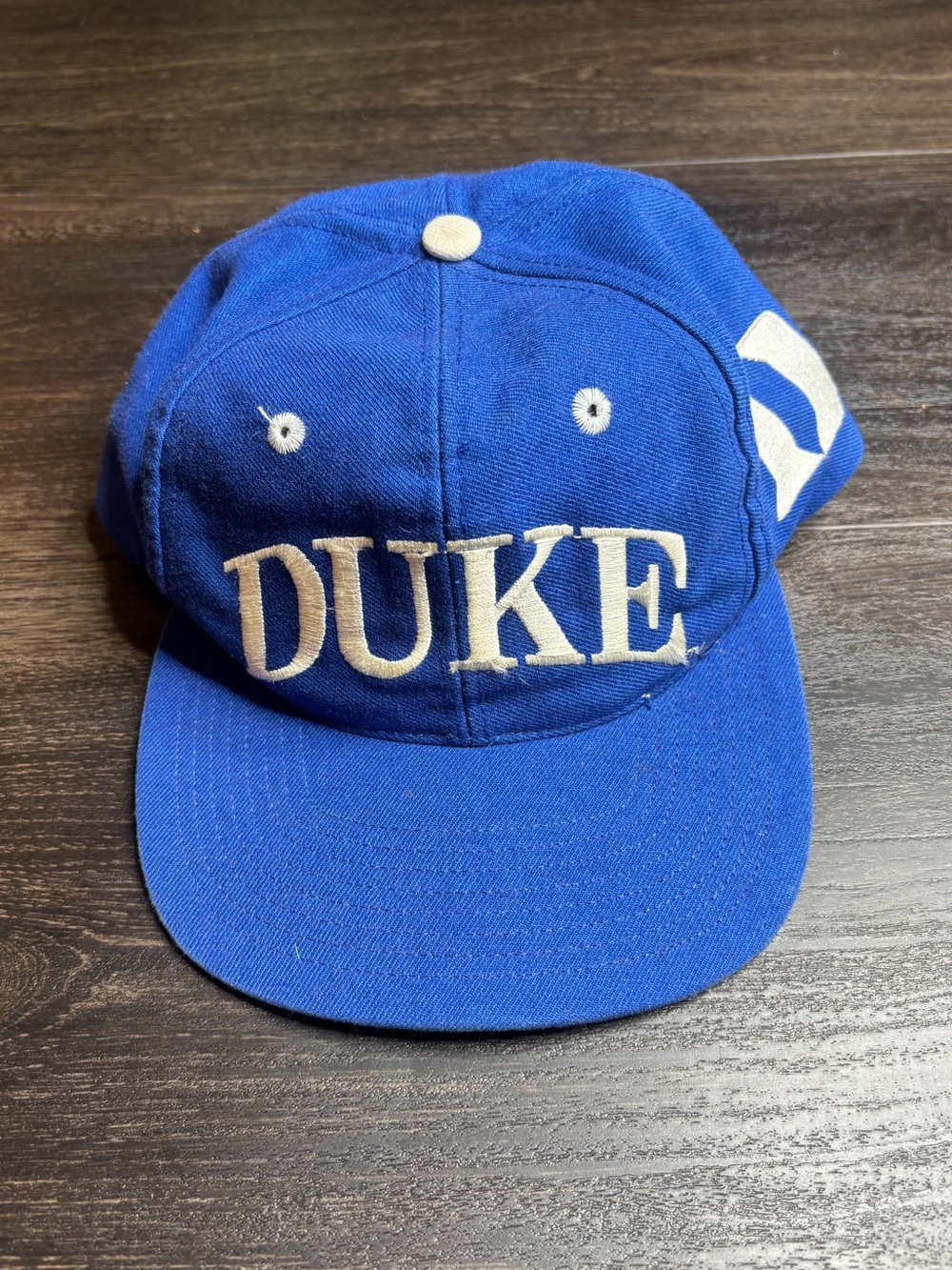 The Game Duke Blue Devils Hat Vintage 90's Back Script Snapback Cap